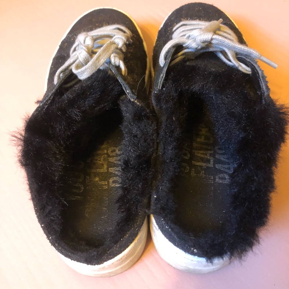 p448 Clara Faux Fur Lined platform slide sneakers - Picture 2 of 12